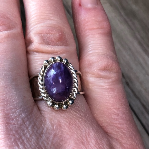 Sugilite Sterling Silver Ring 8 - Picture 10 of 11